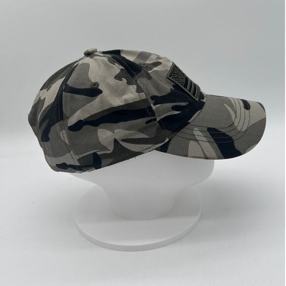 Flag on Front Outdoors Hat Cap Adjustable Camo Adjustable - Picture 2 of 4
